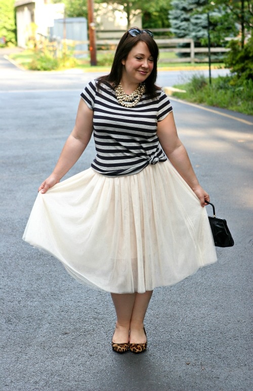Monday - Ballerina Skirt with Stripes | Wardrobe Oxygen