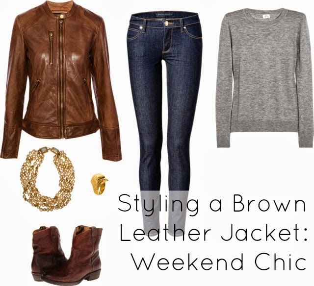 Ask Allie: Styling a Brown Leather Jacket Four Ways | Wardrobe Oxygen