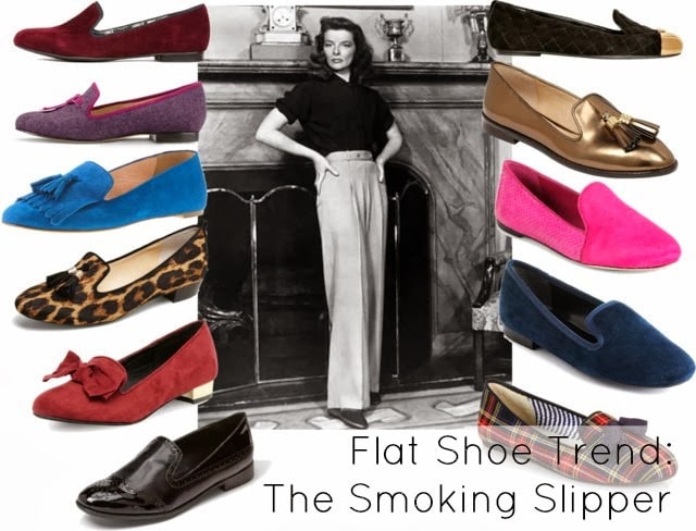 smoking slipper with socks fall shoe trend