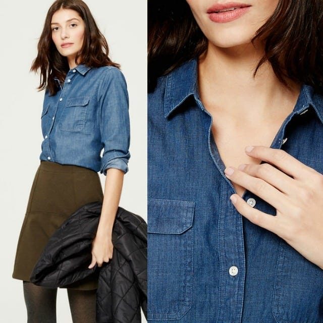 Ask Allie: Denim and Chambray Shirts for Large Busts - Wardrobe Oxygen