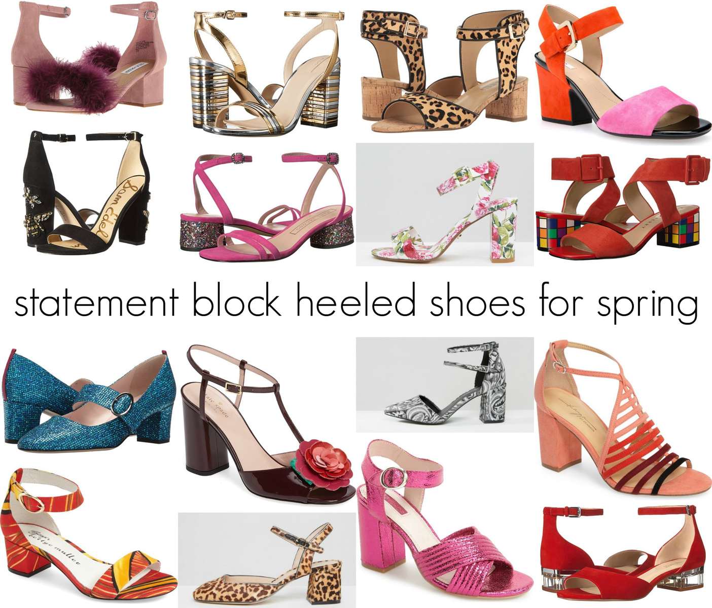 statement block heels