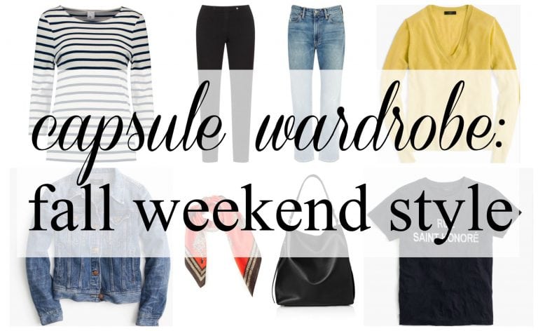 Capsule Wardrobe: Fall Weekend Style | Wardrobe Oxygen