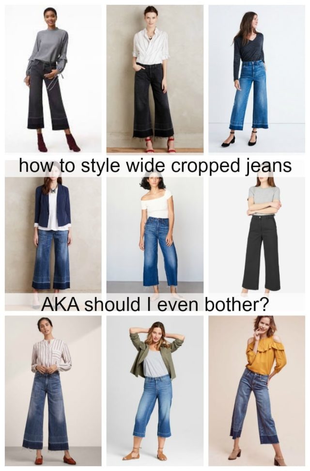 Wide Leg Cropped Jeans