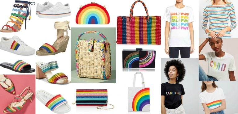 The rainbow fashion trend for 2018 - incorporate it into your wardrobe with a handbag full of color and high on style featured by popular DC petite fashion blogger, Wardrobe Oxygen