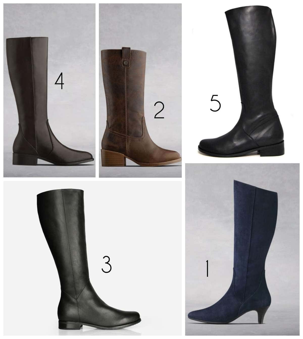 wide calf boots for petites