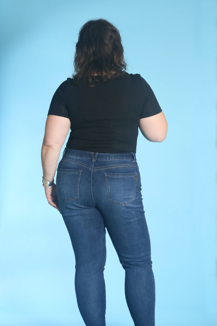 DEMOCRACY Ab Solution Skinny Booty Lift Stretch Jeans, Size 18W msrp $78)