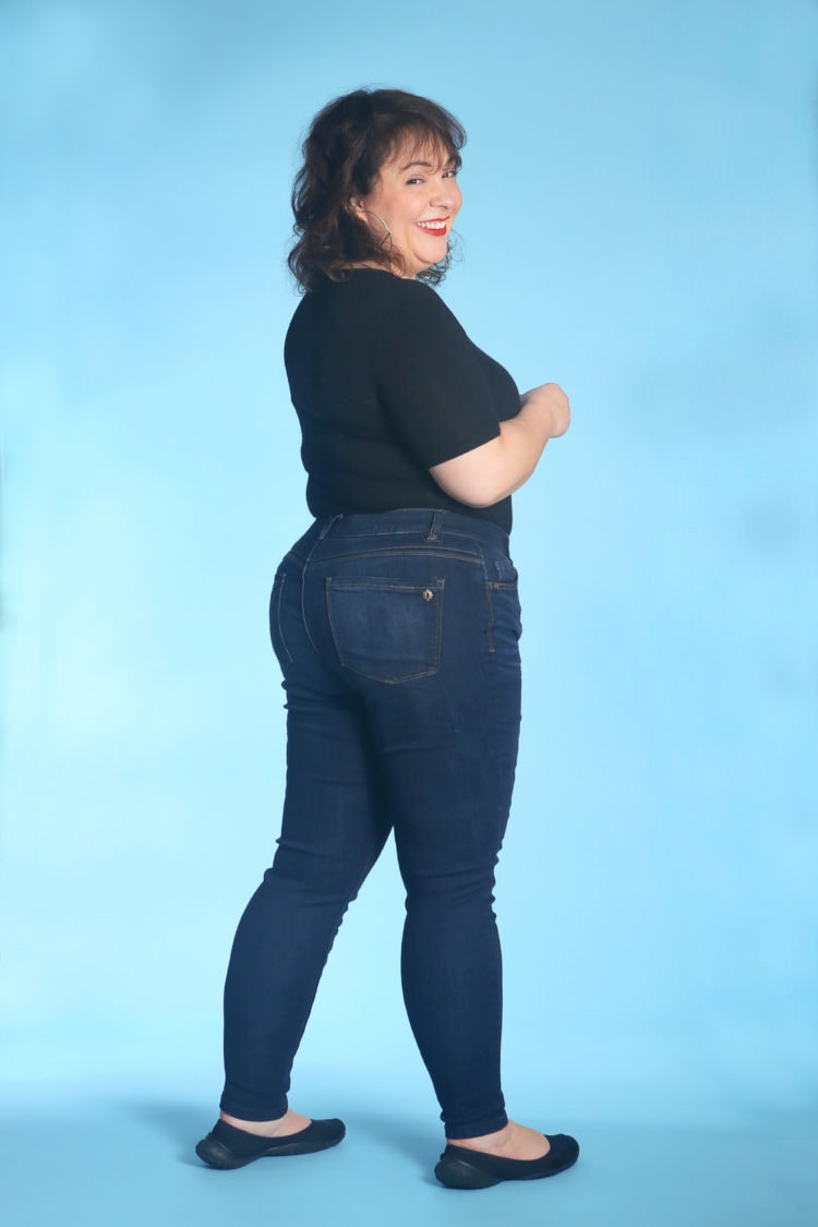 Democracy Petite Ab Solution Booty Lift Jegging in Blue 14