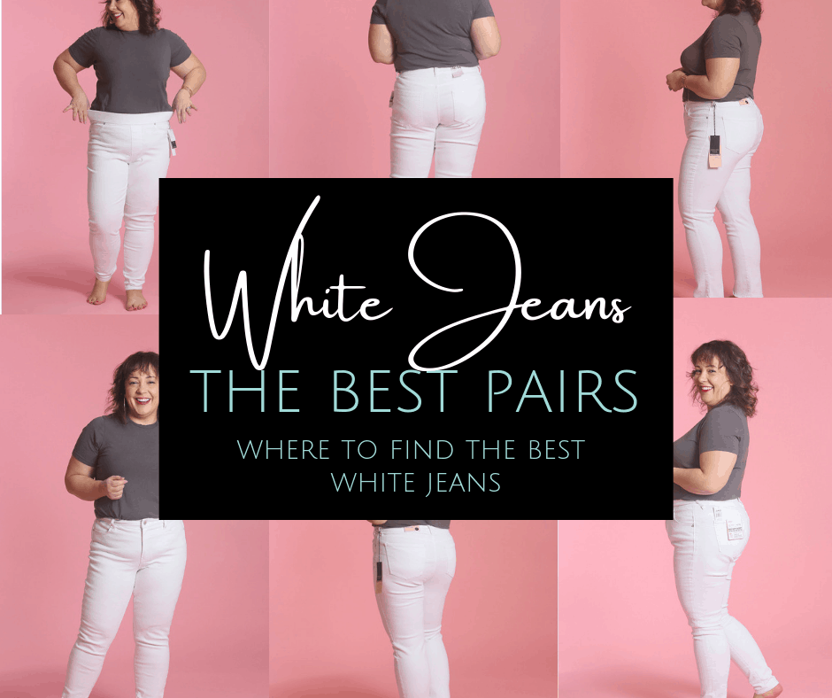 most flattering white jeans 2019