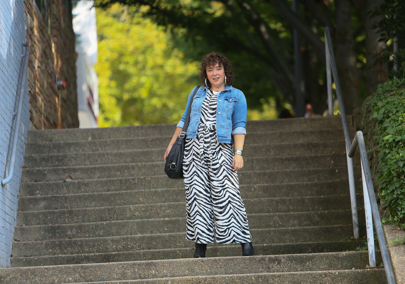 zebra print jumpsuit