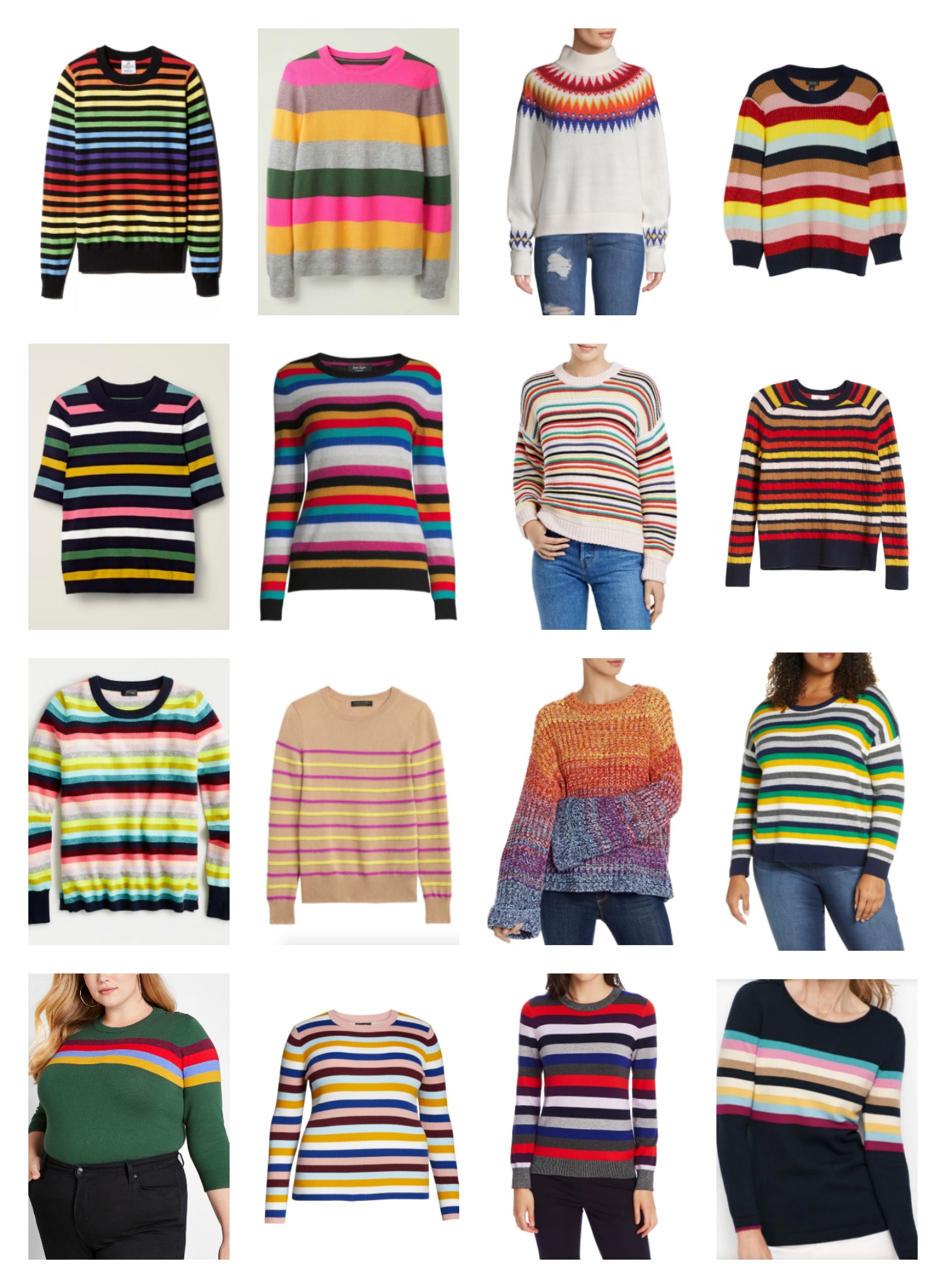 Sunshine on a Rainy Day: The Best Striped Sweaters