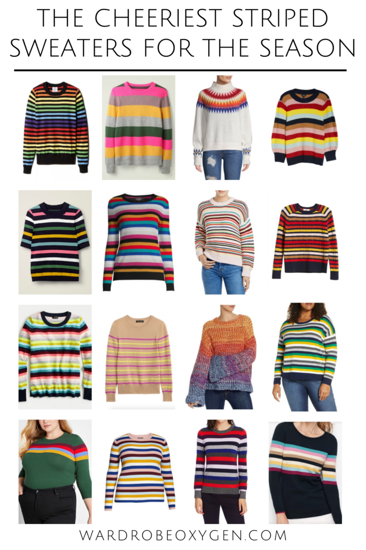 Sunshine on a Rainy Day: The Best Striped Sweaters - Wardrobe Oxygen