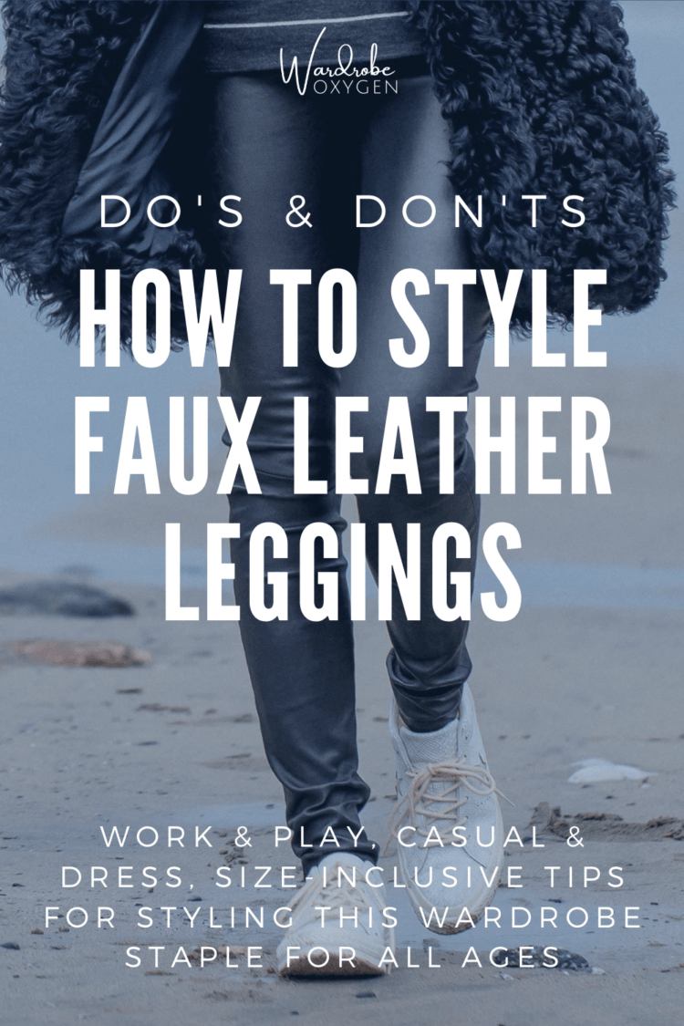 HOW TO STYLE FAUX LEATHER TROUSERS - My name is Lovely!