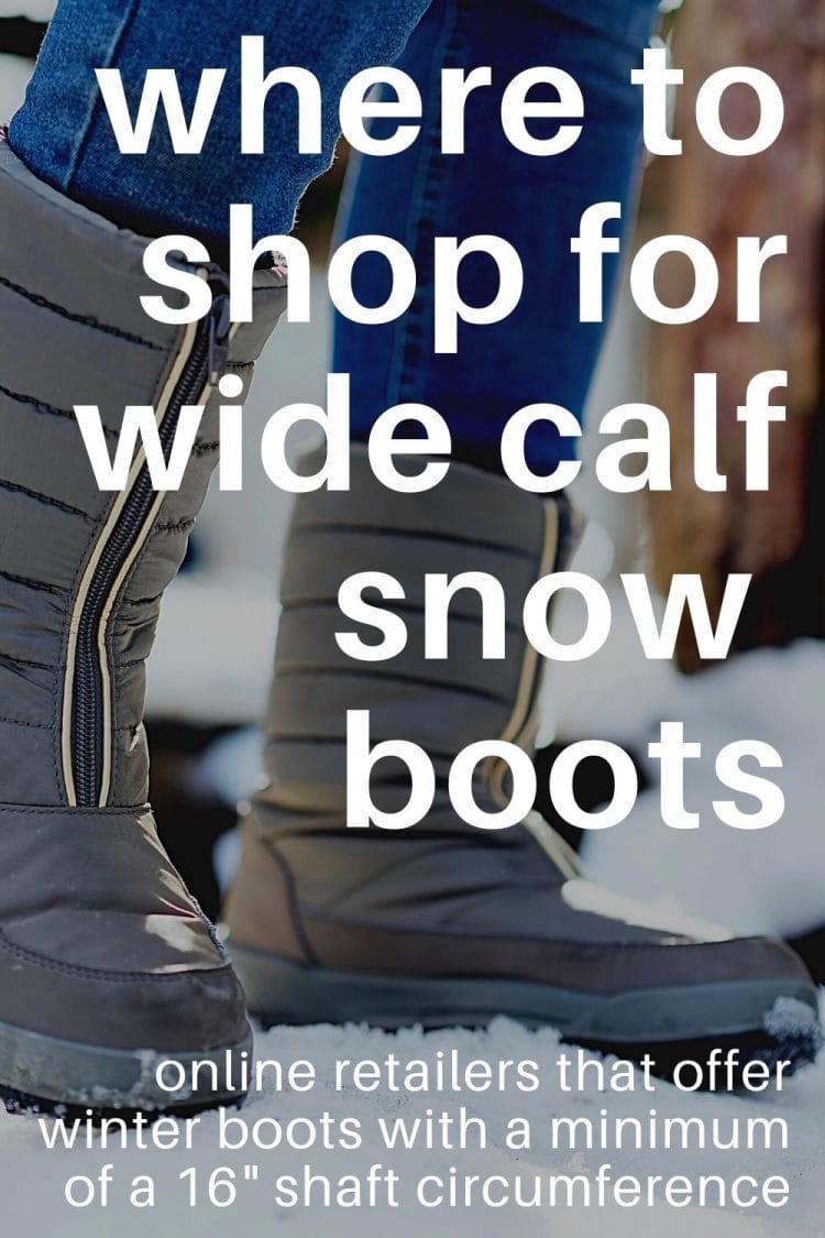 best snow boots for wide calves 