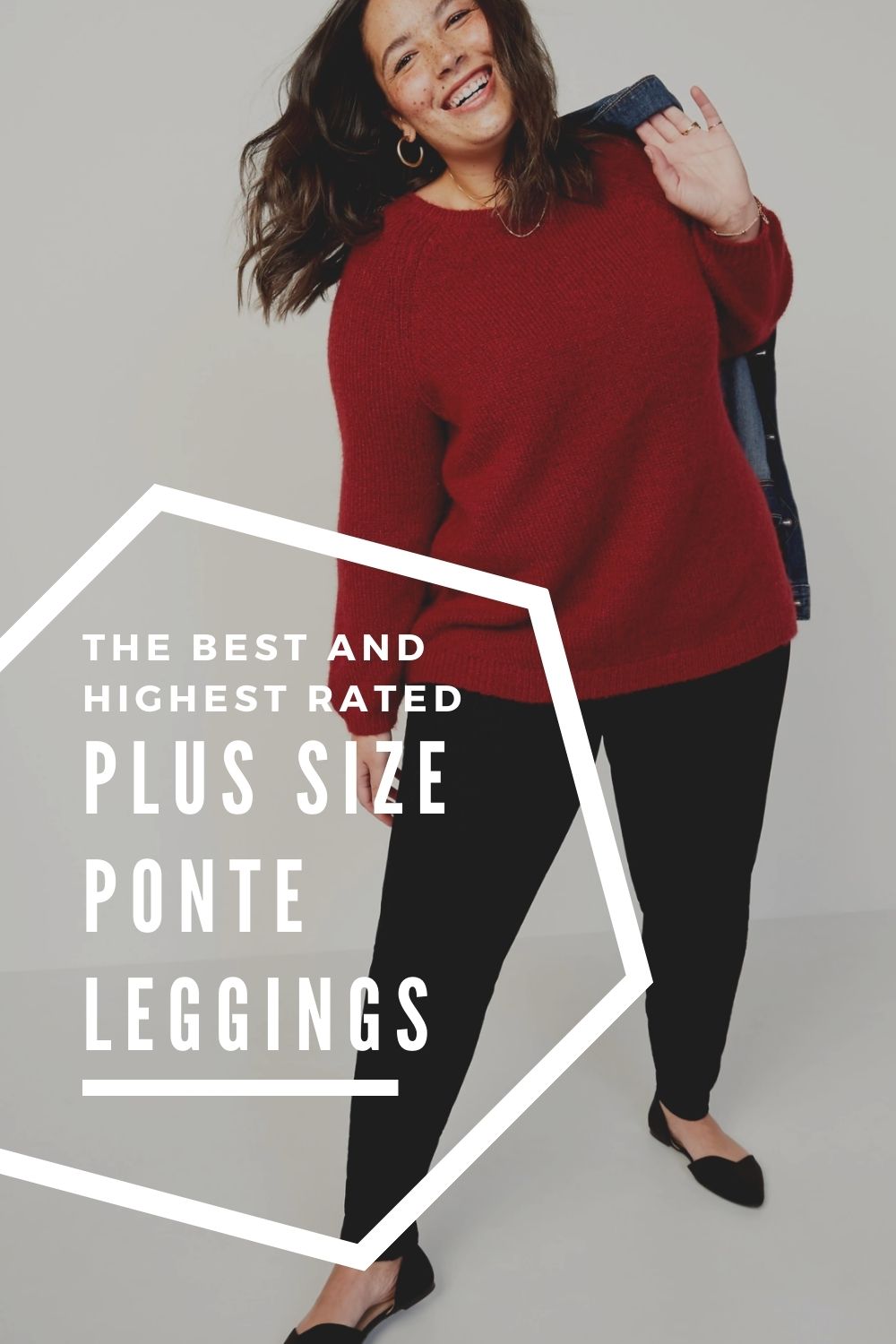 Shop Plus Size Ponte Legging in Black