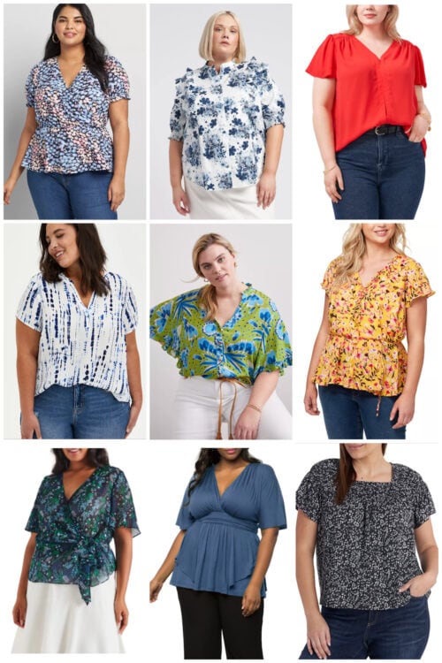 16+ Plus Size Short Sleeved Tops: When You Want Something Nicer Than a ...