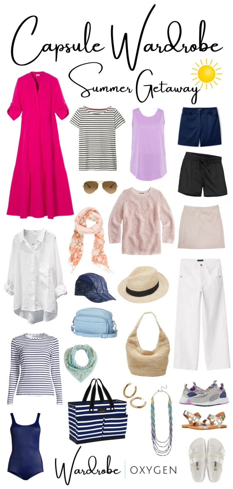 Summer Getaway Capsule Wardrobe for Grown Women - Wardrobe Oxygen