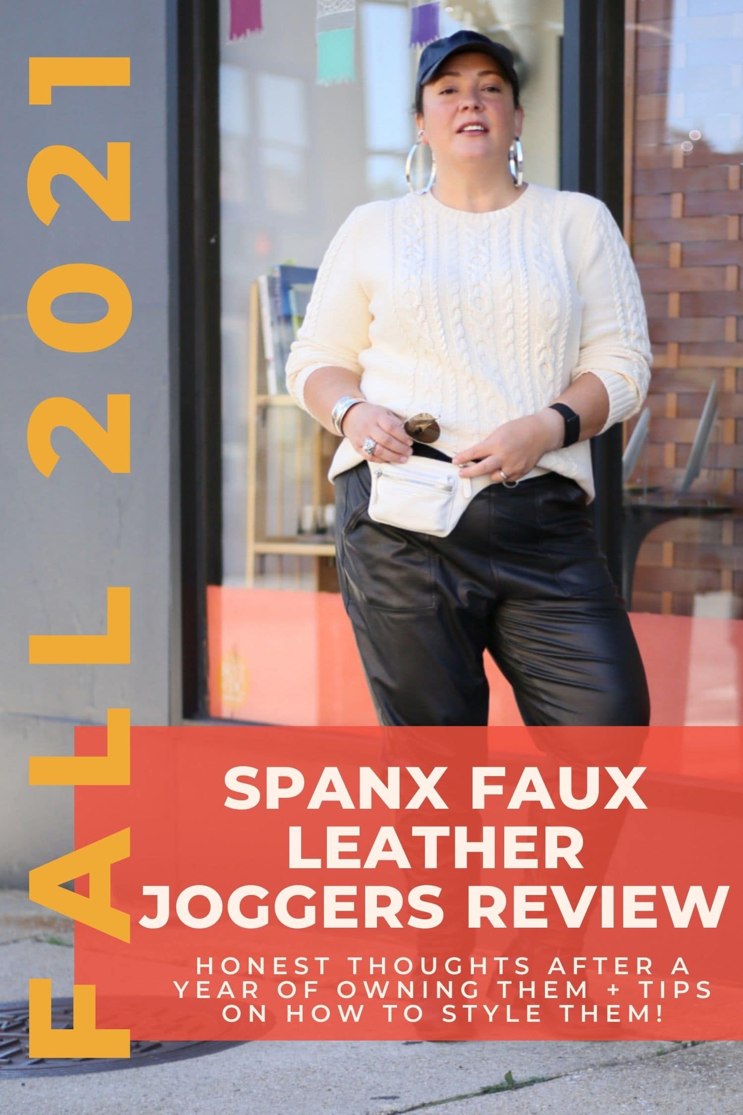 SPANX® Faux Leather Joggers