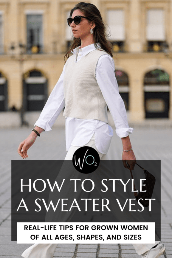 How to Style a Sweater Vest as a Grown Woman | Wardrobe Oxygen