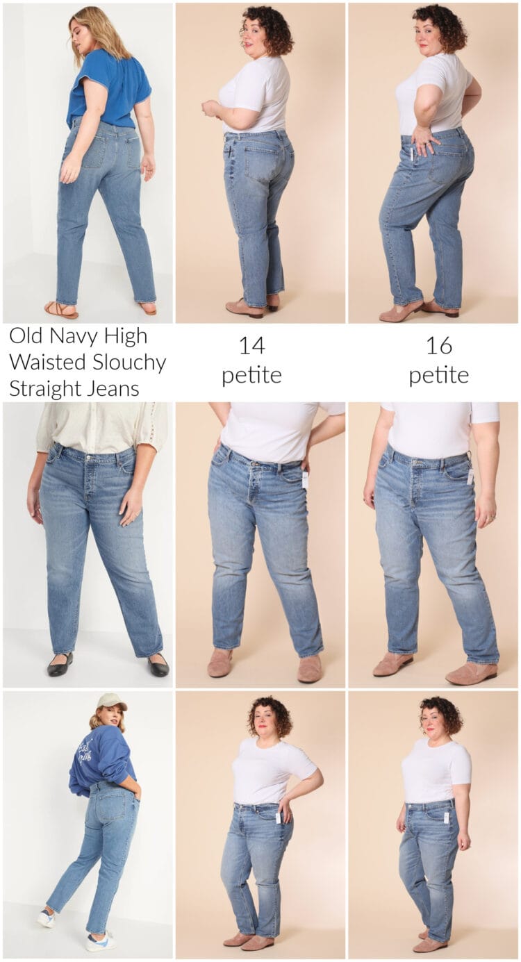 Old Navy Women's High-Waisted Wow Loose Jeans - - Petite Size 4