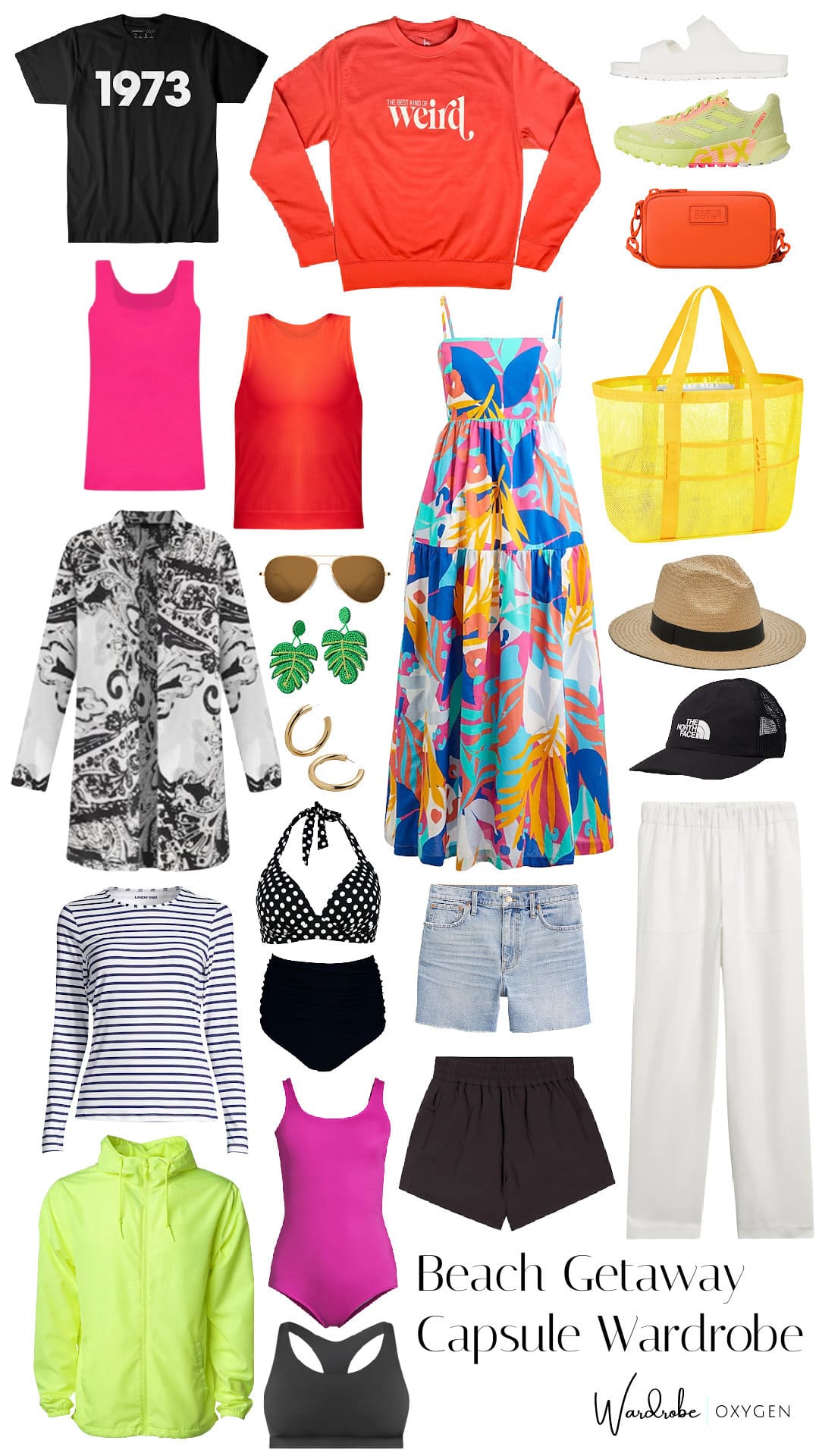 Active Beach Getaway Capsule Wardrobe: 1 Carry-on, 27 Looks | Wardrobe ...