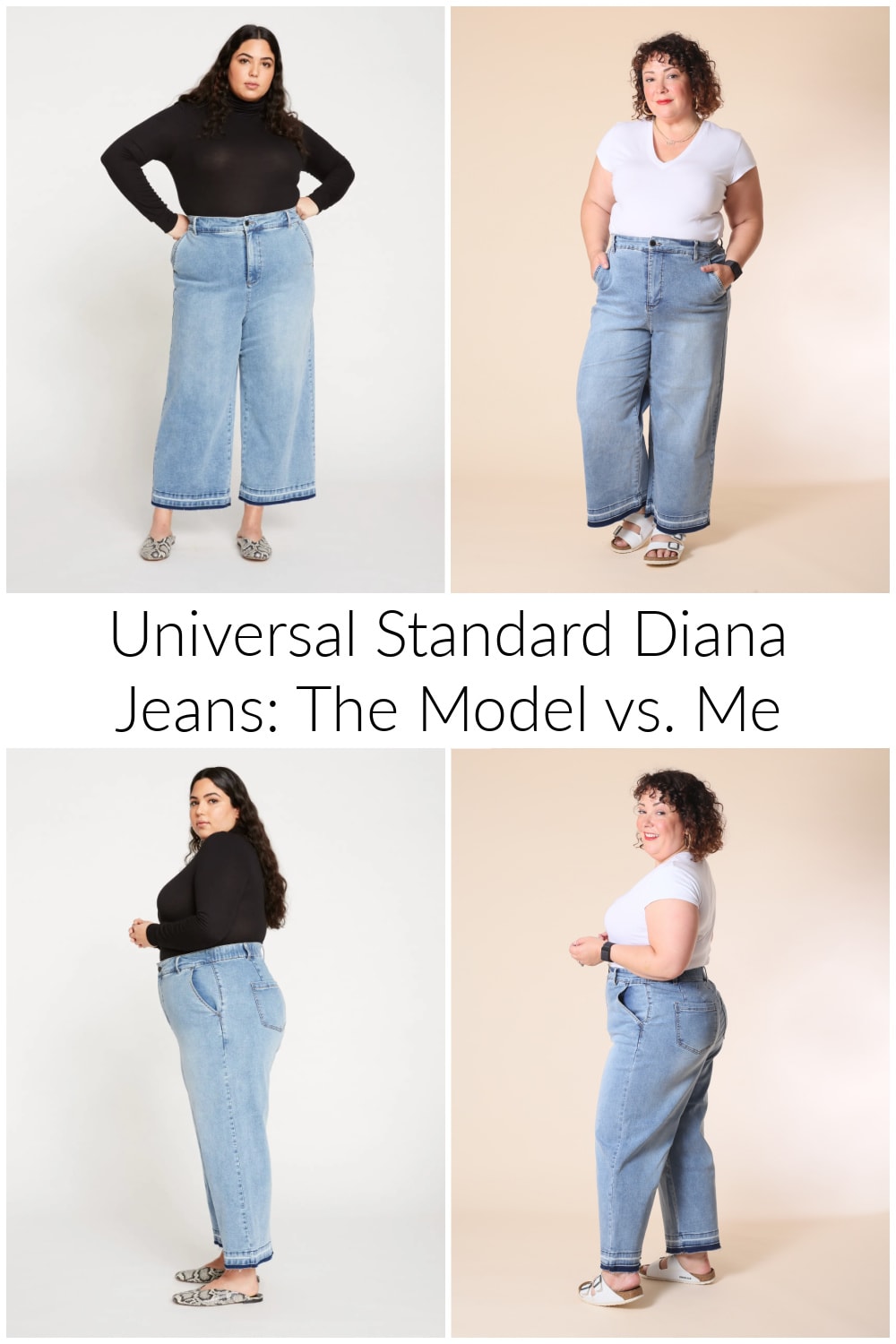 Universal Standard Denim Haul on a 5'3" Size 14 Person | Wardrobe Oxygen