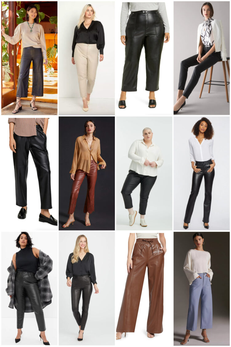 20 Women Leather Pants-Trend For This Season