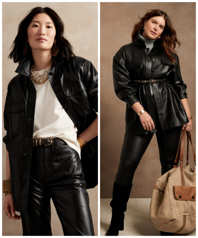 Faux leather top, Collection 2022