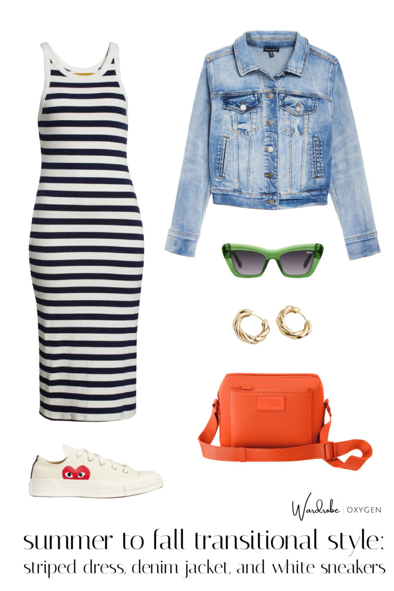 Updating the Classic Striped Dress and Denim Jacket | Wardrobe Oxygen