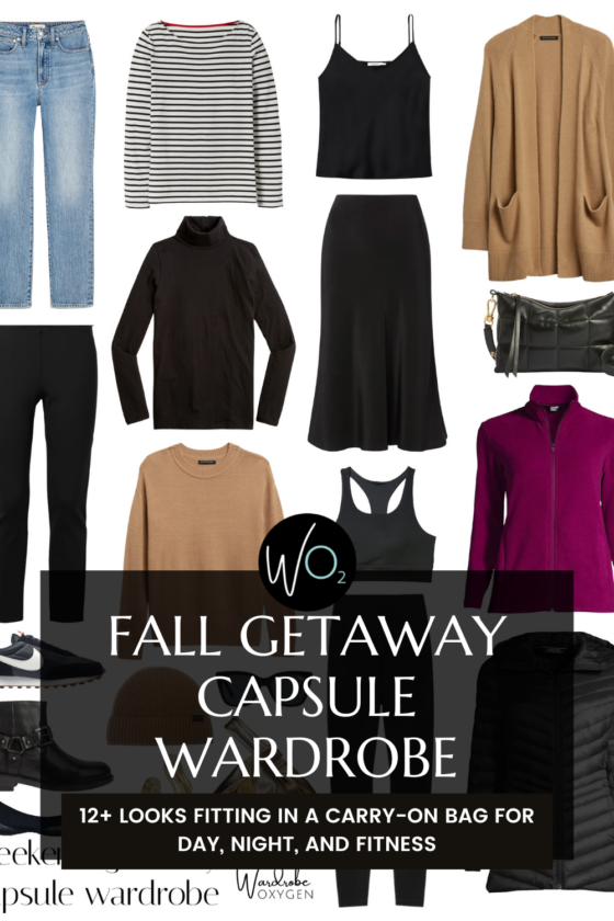 Fall Getaway Capsule Wardrobe: 12 Looks in 1 Carryon Bag