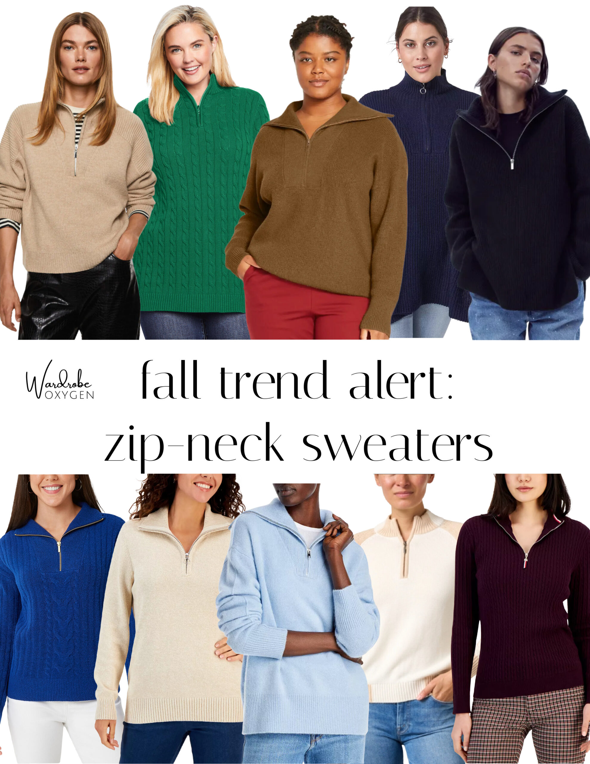 Fall Trend Alert: Zip Neck Sweaters   Wardrobe Oxygen