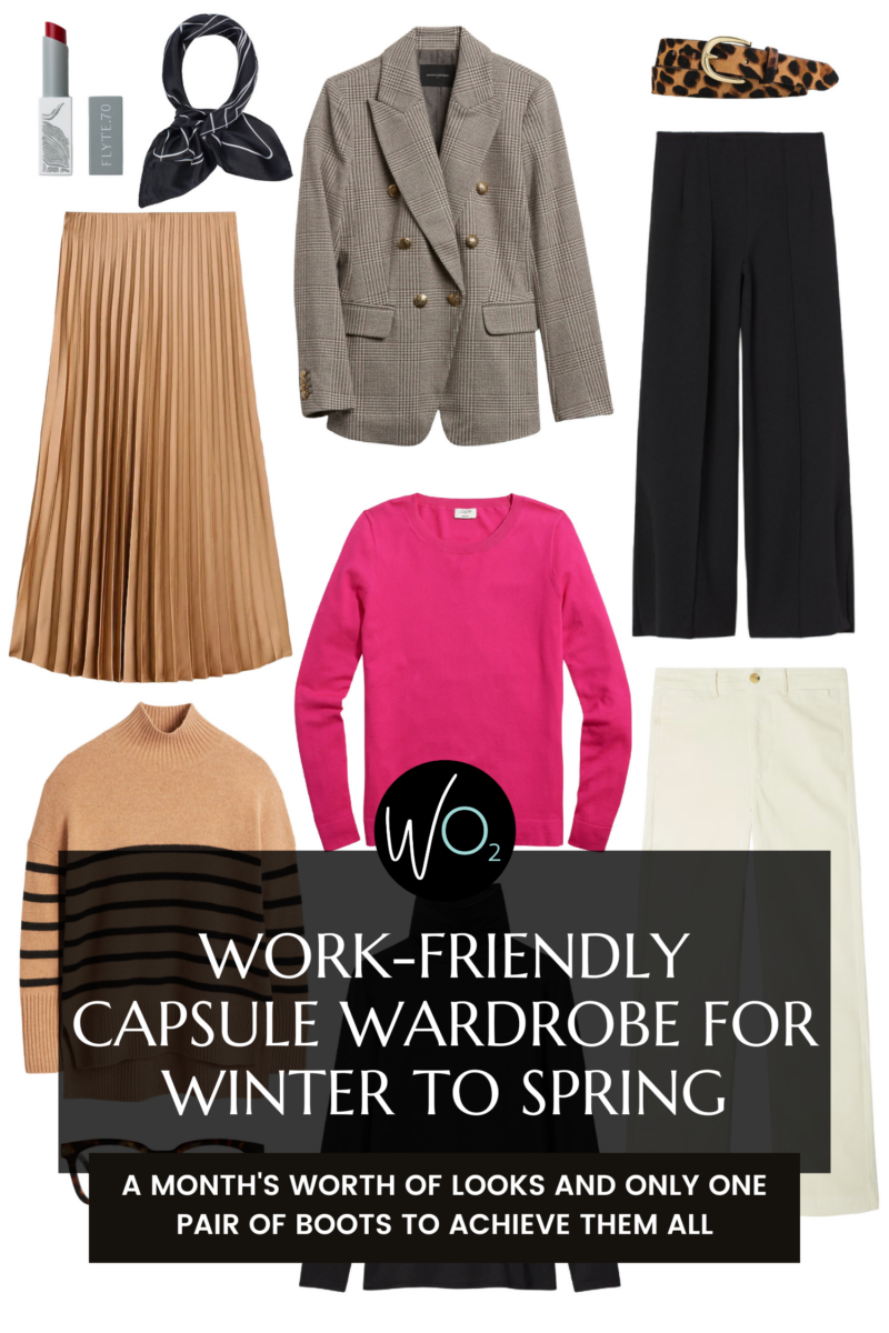 Work-Friendly Capsule Wardrobe: 1 Month of Looks, 1 Pair of Shoes ...