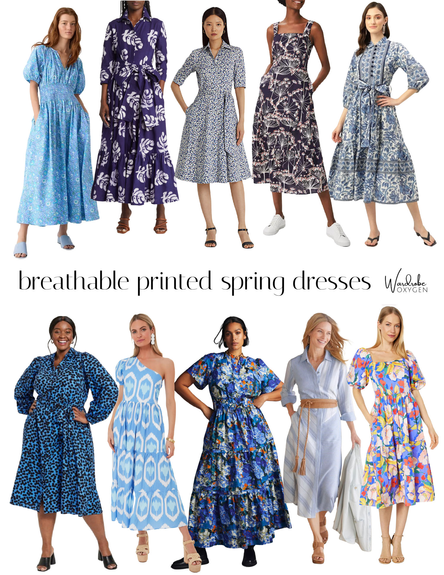 40 Colorful Printed Breathable Dresses for Grown Women