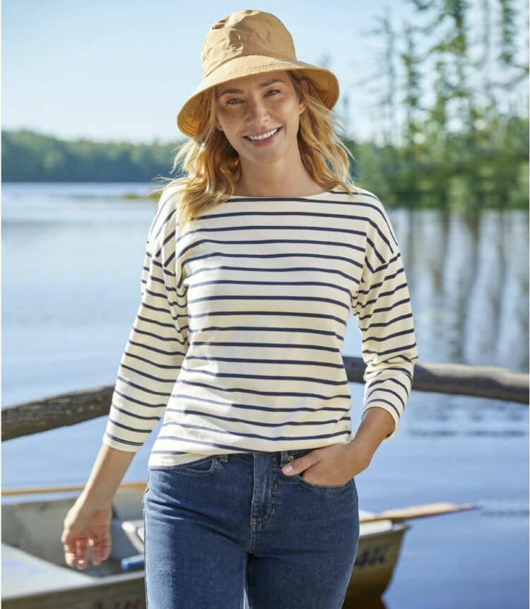 Women's Striped Shirts & Blouses, Long-Sleeve