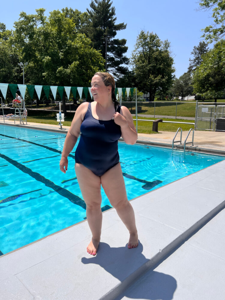 My Favorite Lands' End Swimwear as a Size 14 Over 40