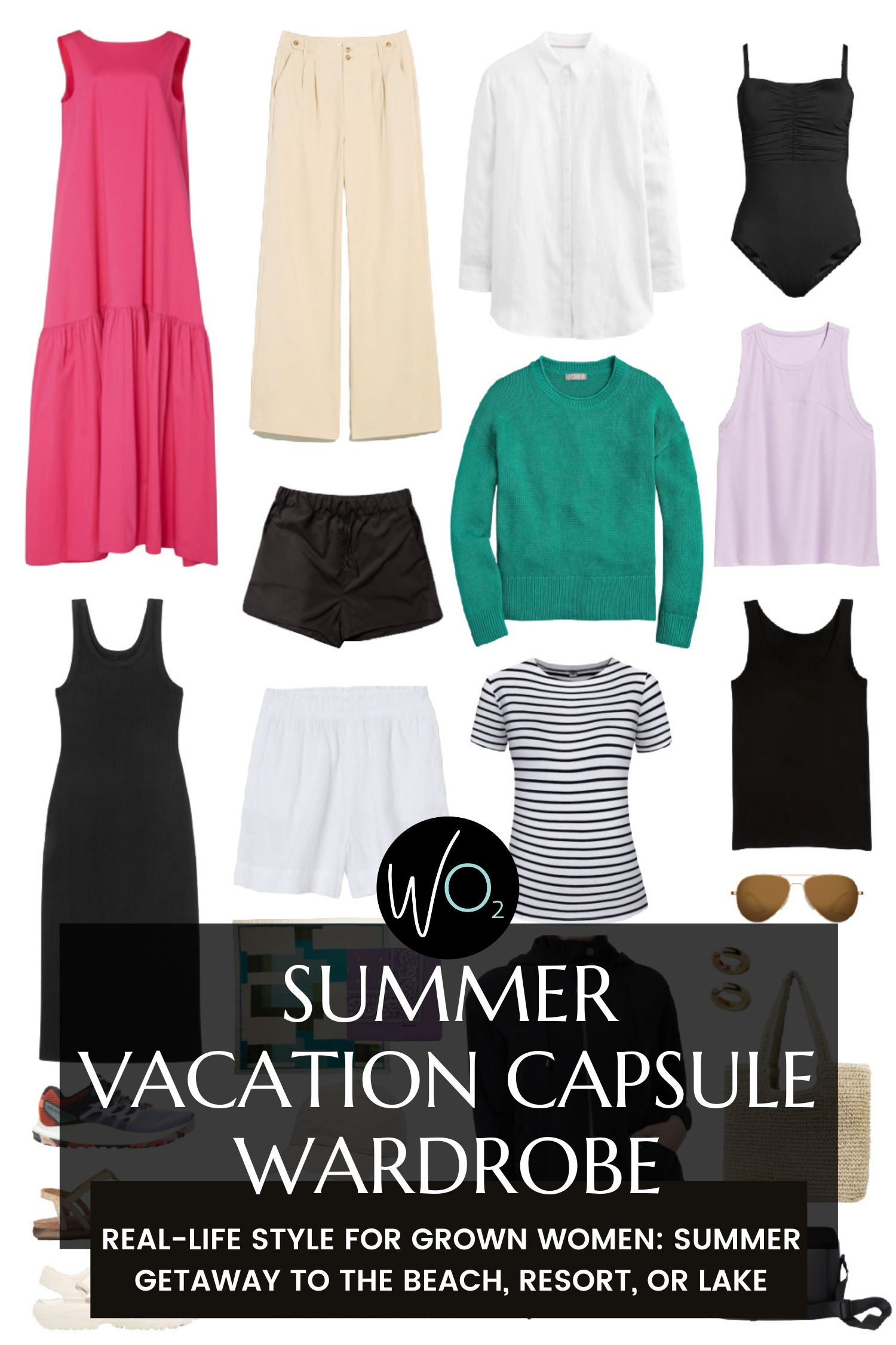 More Than 40 Outfits… Using ONLY 14 Pieces! (Summer Packing, Pack in Carry  On, Travel Wardrobe) 