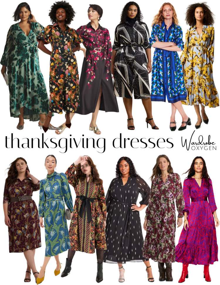 a collage of shirtdresses and blousedresses for women