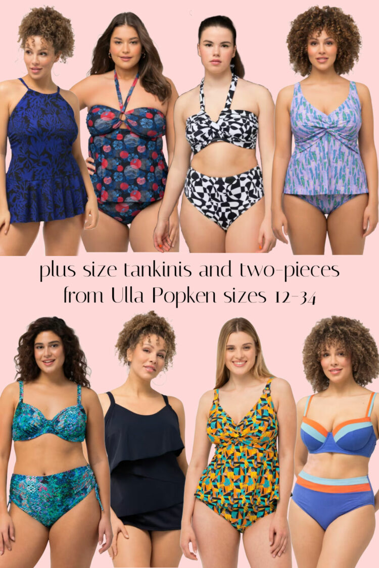 stylish plus size tankinis from Ulla Popken