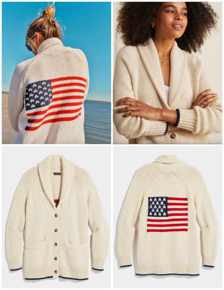 Ralph lauren flag cardigan best sale