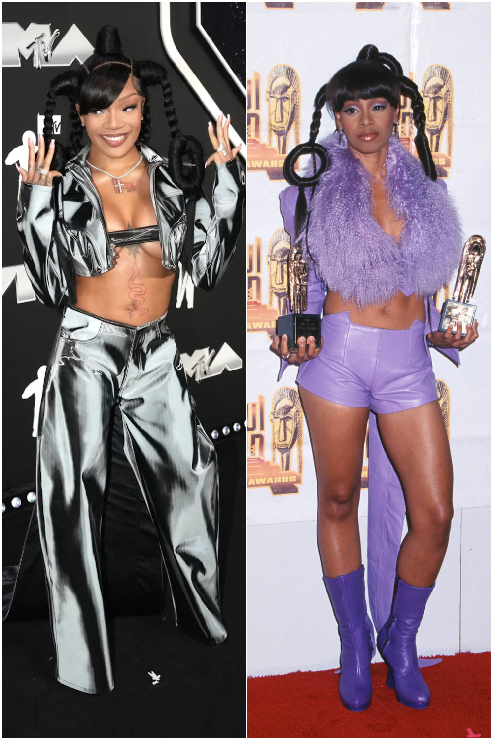 glorilla vmas 2024 lisa left eye lopes