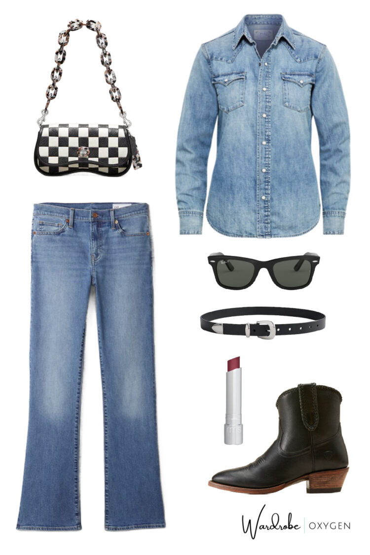 how to style denim on denim grown women