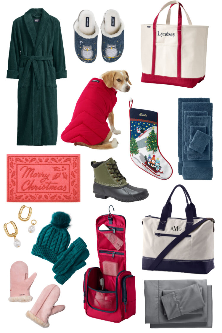 collage of gift-worthy items from Lands' End fall/winter 2024