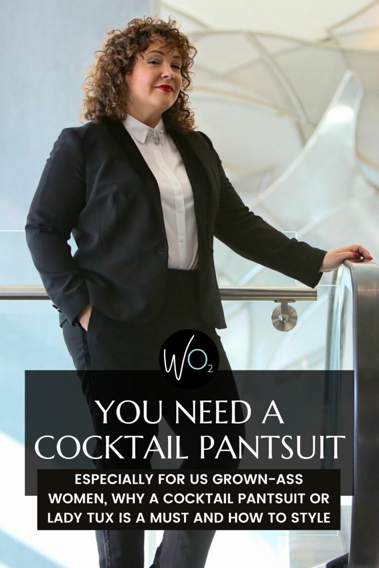 you need a cocktail pantsuit as a woman over 40