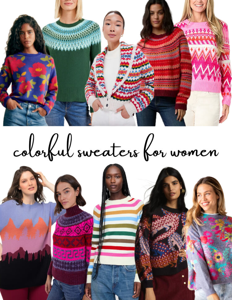 10 colorful sweaters for women