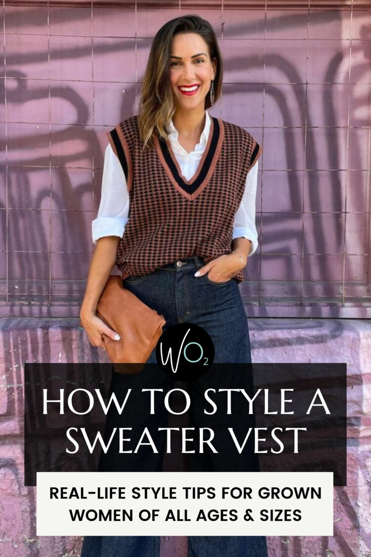 How to Style a Sweater Vest as a Grown Woman