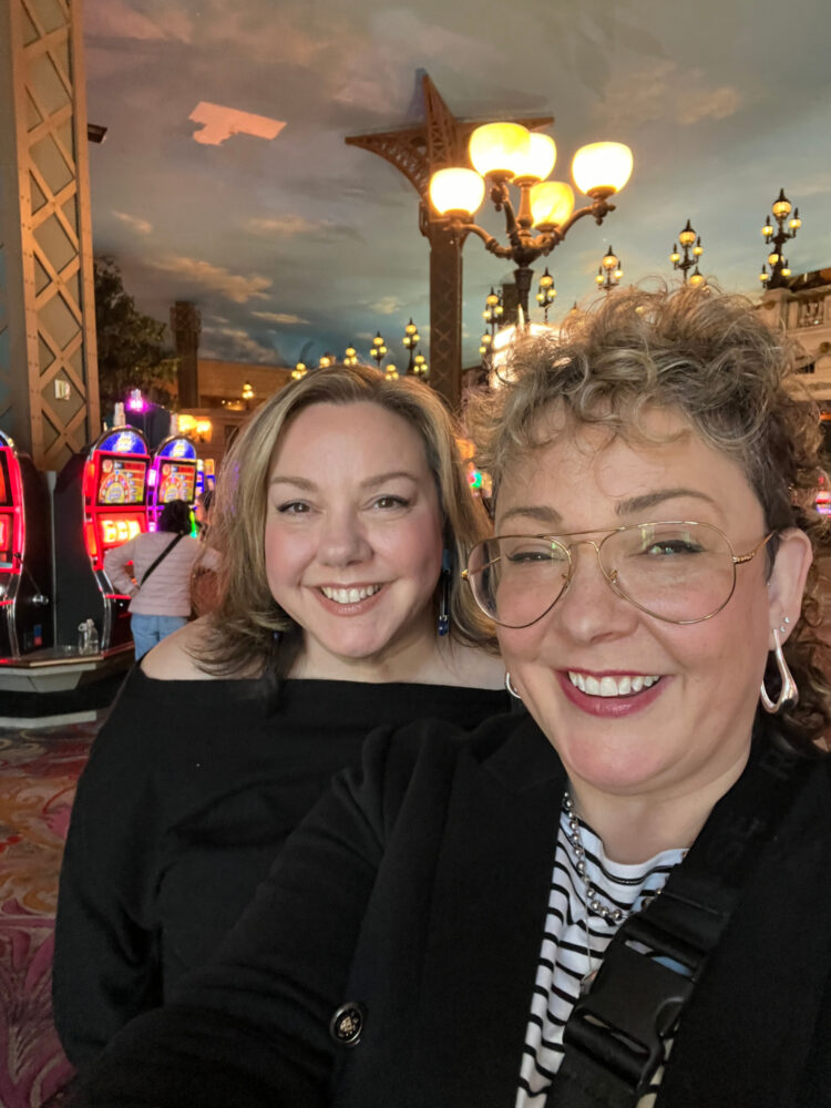 alison and debbie at the paris casino in las vegas 2025