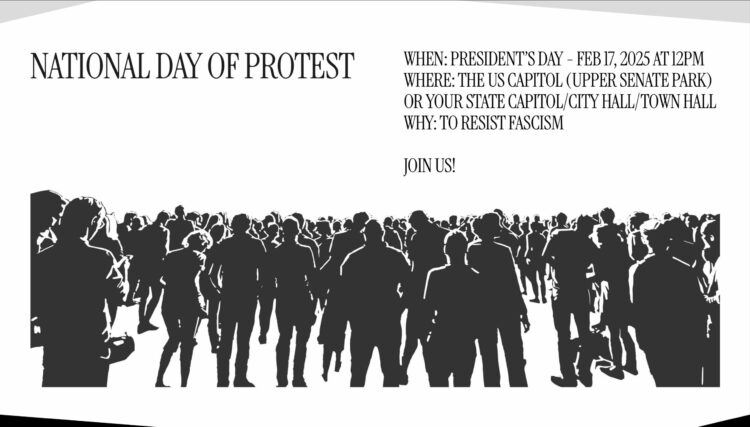 National Day of Protest February 17 your state capitol graphic by https://www.americanopposition.org/