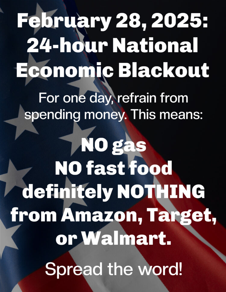 february 28 2025 national economic blackout