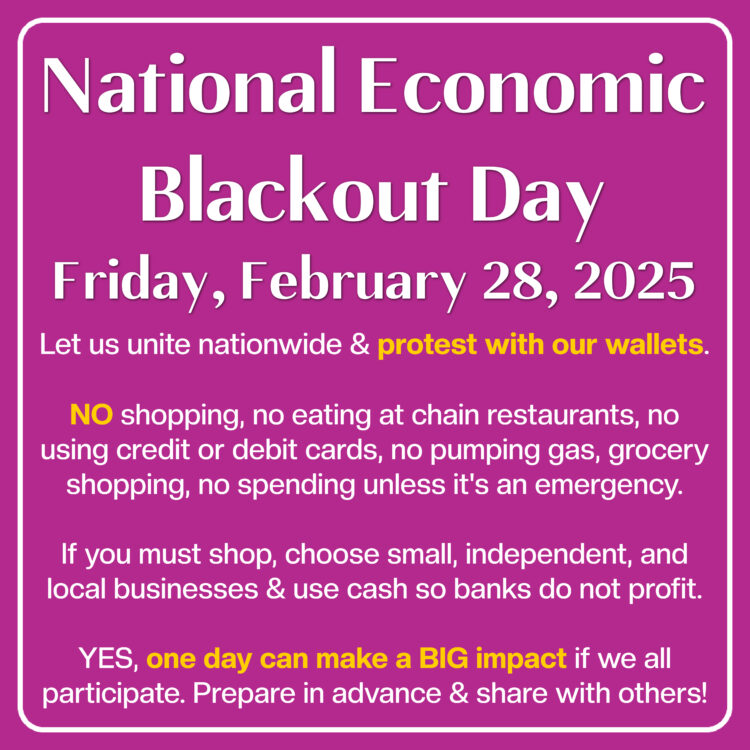 national economic blackout day 2025