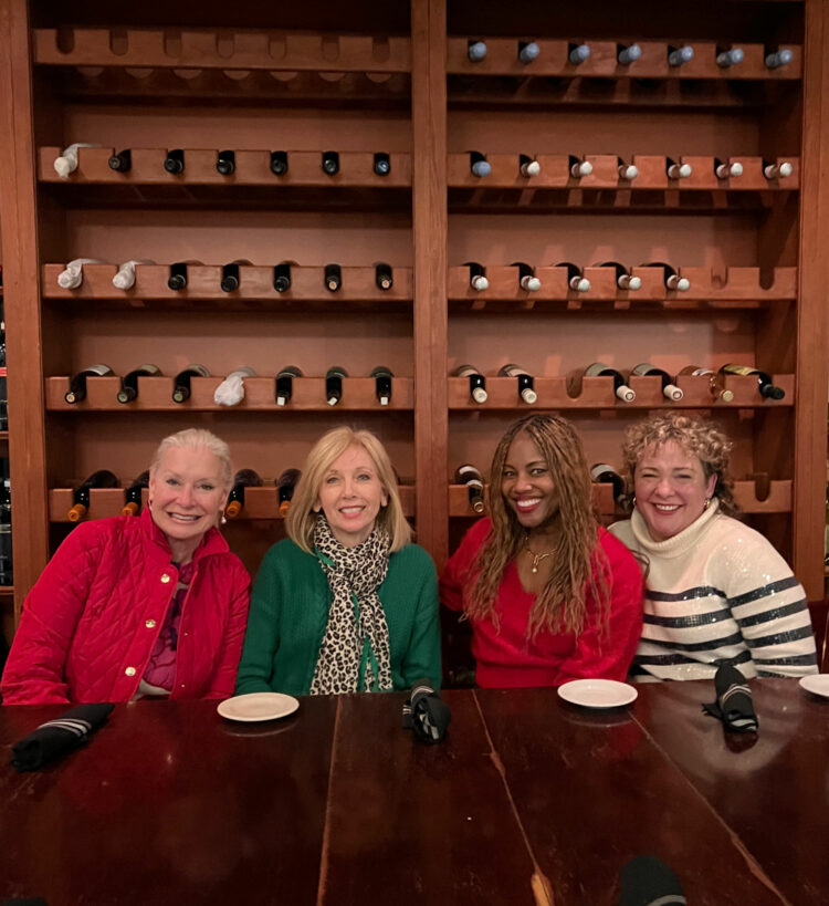 Robin, Rhonda, Tonya, and myself at Giuseppe's Restaurant in Williamsburg, Virginia